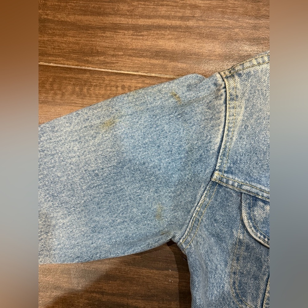 Vintage Lee Riders Blue Denim Trucker Jean Jacket W 18 - Picture 12 of 15